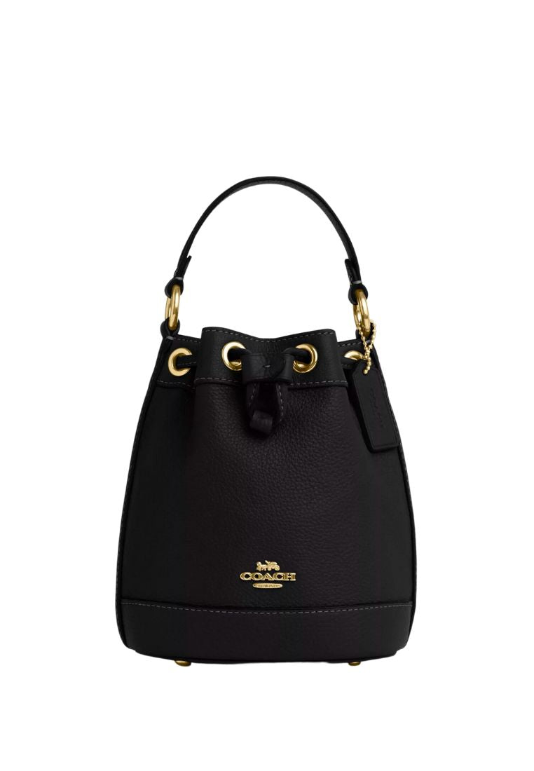 Dempsey Drawstring Bucket Bag 15 Black