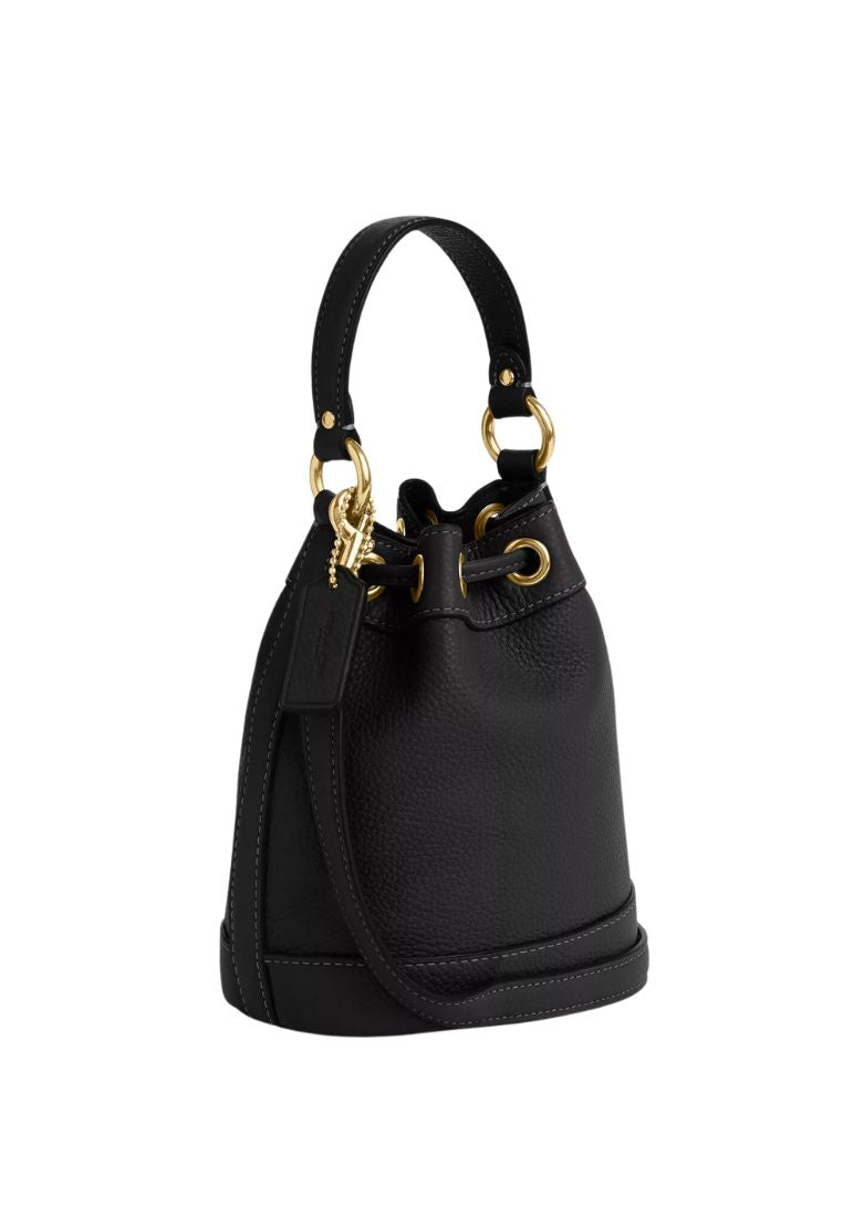 Dempsey Drawstring Bucket Bag 15 Black