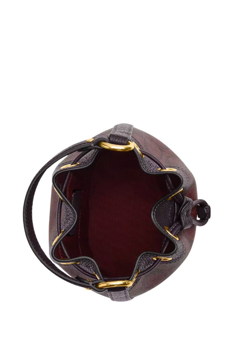 Dempsey Drawstring Bucket Bag 15 In Signature Canvas Oxblood Multi