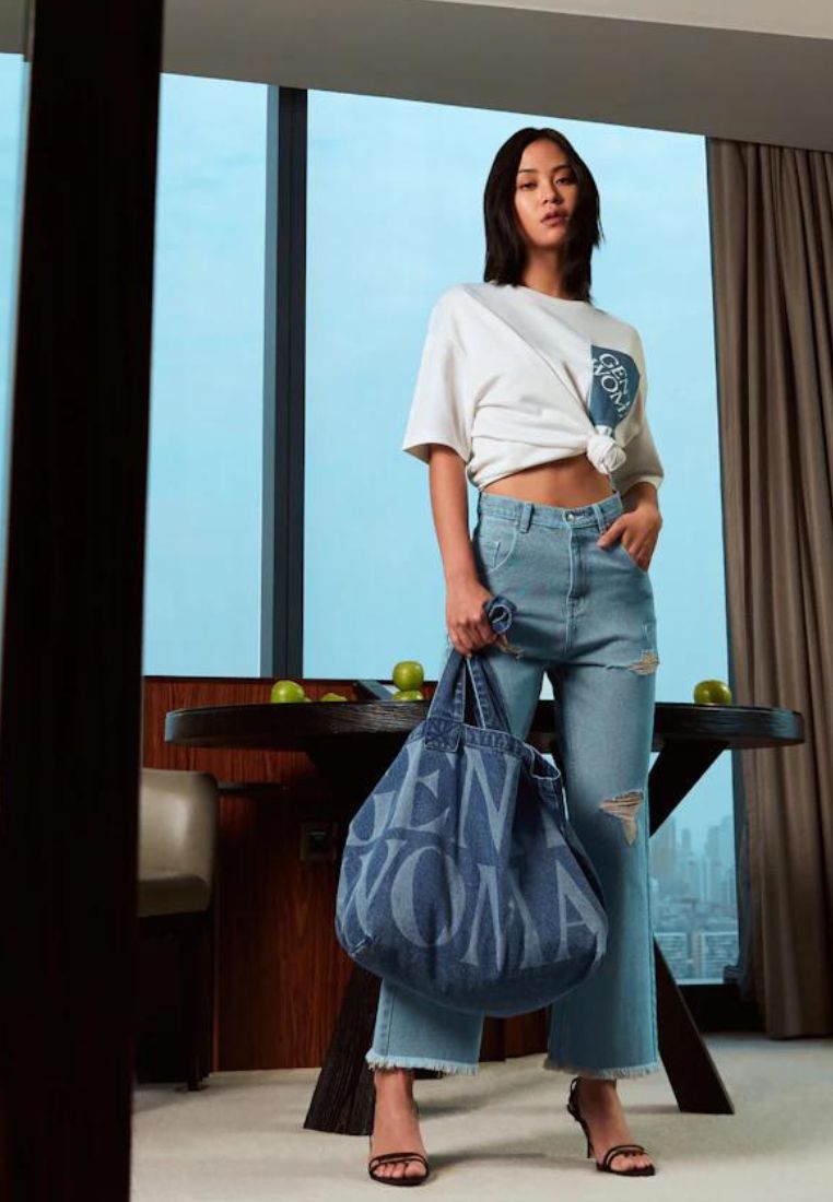 Denim Jumbo Tote Bag