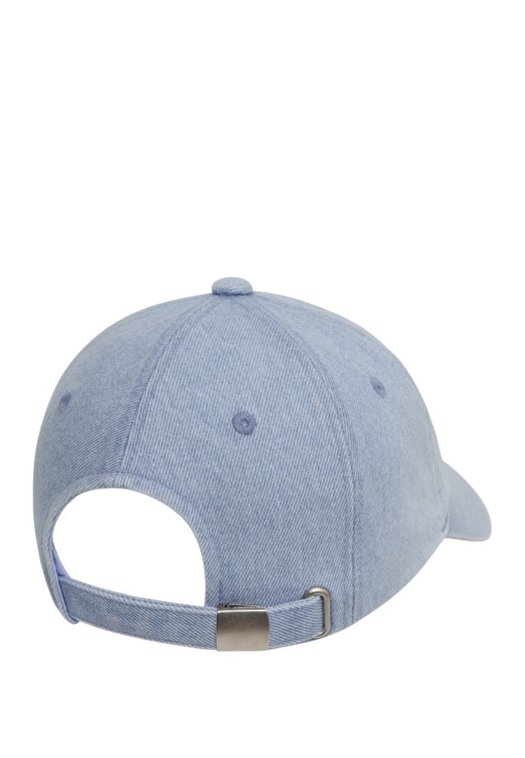 Denim Washing Logo Ball Cap Light Blue