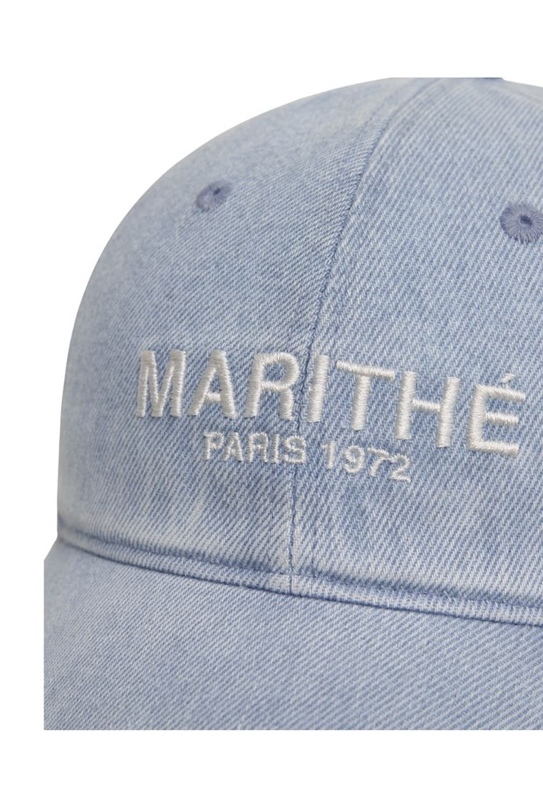 Denim Washing Logo Ball Cap Light Blue