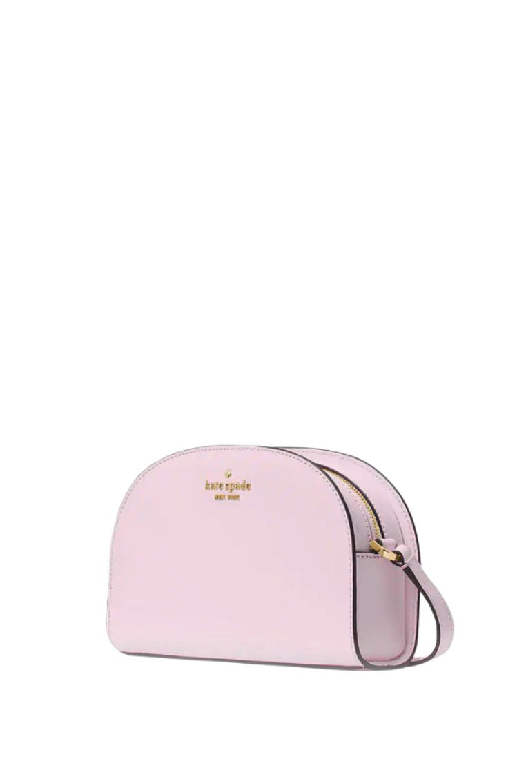 Perry Leather Dome Crossbody Pale Amethyst