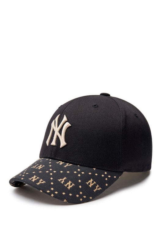 Dia MONOGRAM Point Structured Ball Cap NEW YORK YANKEES black