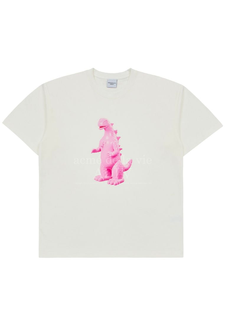 DIN2LS Creature Short Sleeve T-Shirt Cream