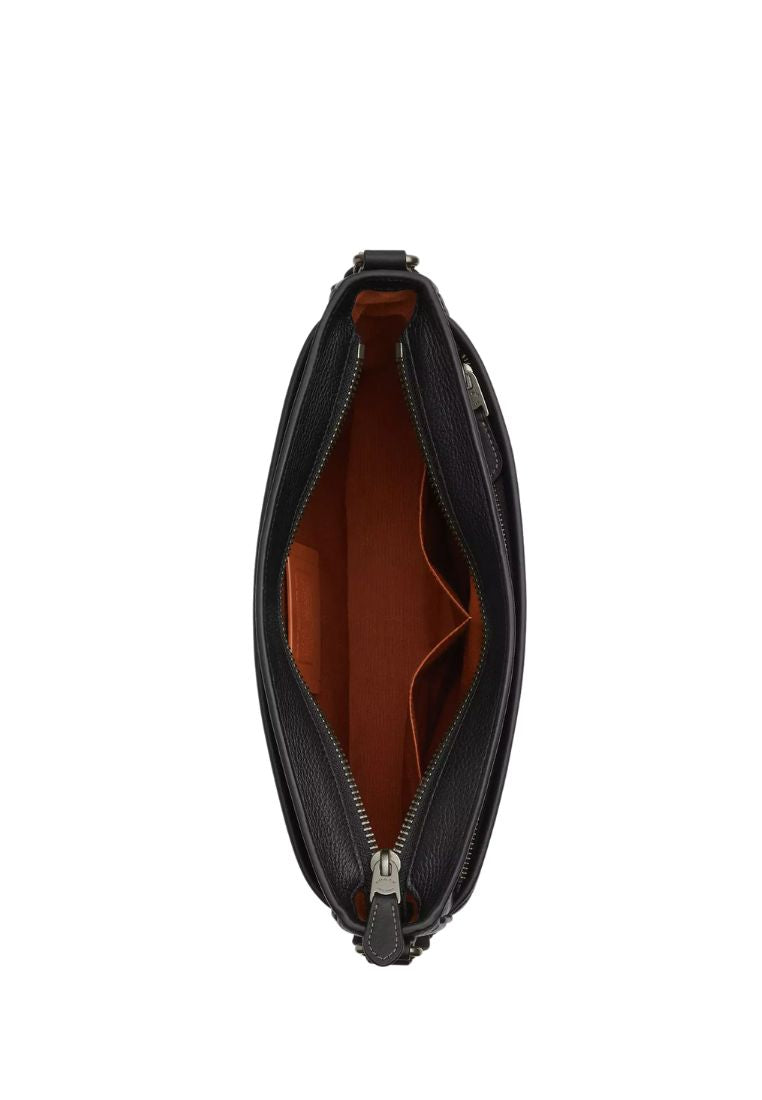 District Crossbody Bag In Signature Canvas Charcoal Black