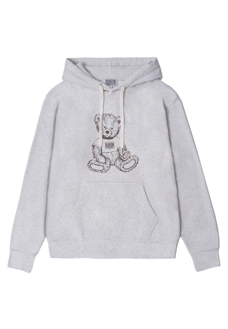 Doodle Bear Hoodie Oatmeal Brown