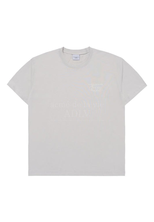 Doodle Fuzzy Rabbit Short Sleeve T-Shirt Grey