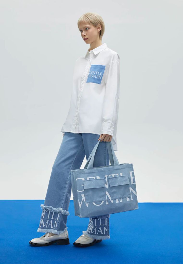 Double Pocket Box Tote