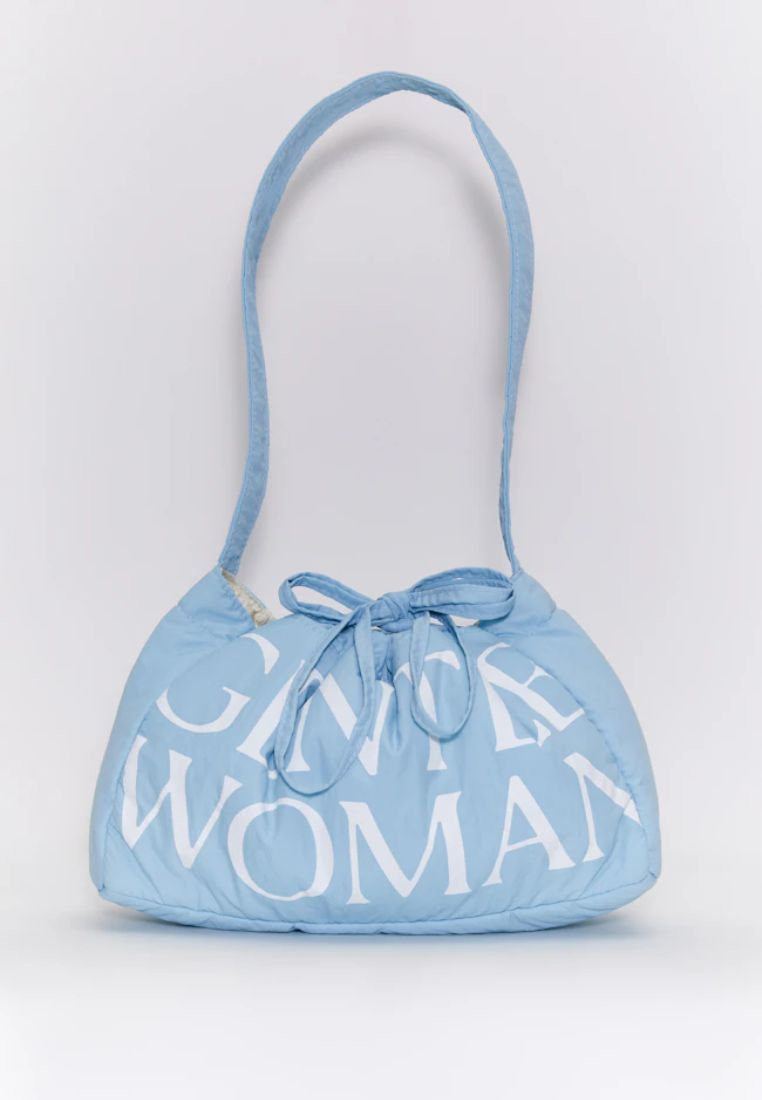 Dumpling Bag Blue Butterfly