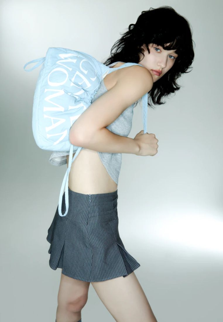 Dumpling Bag Blue Butterfly