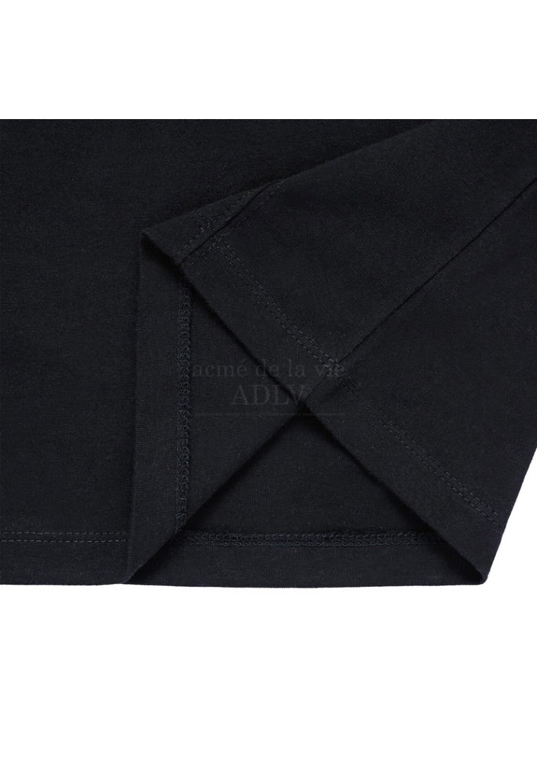 The Powerpuff Girls x Acmedelavie Logo Crop T-Shirts Black