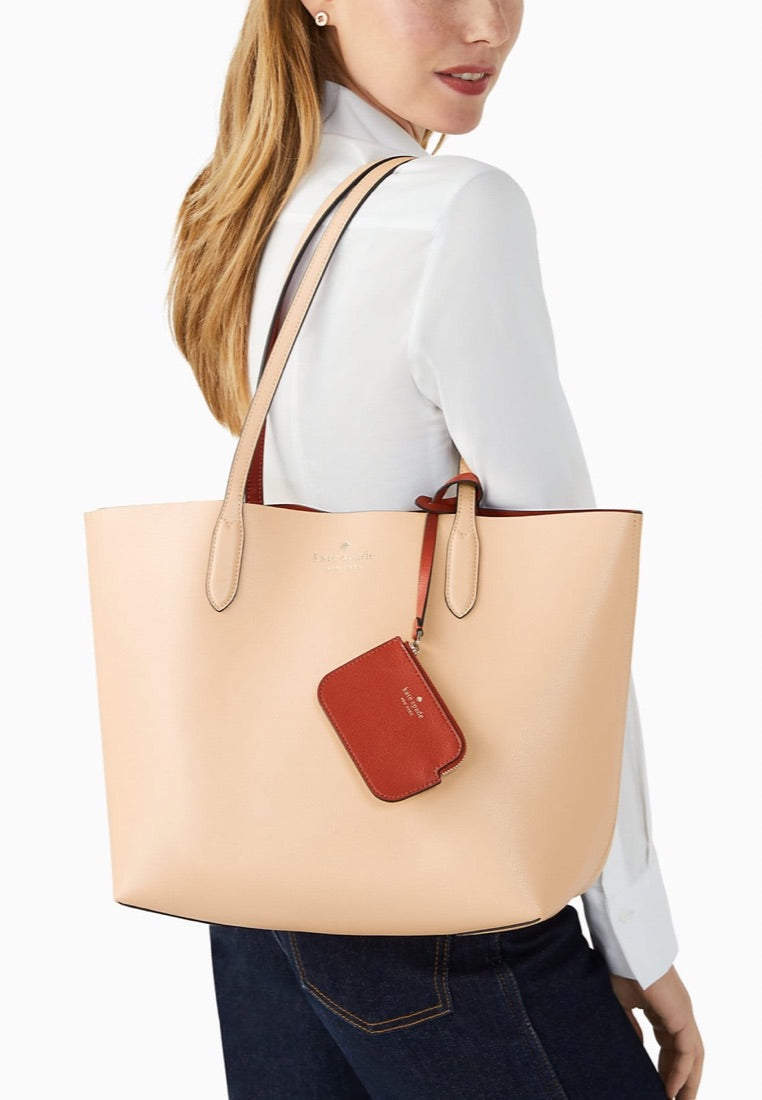 Ava Reversible Tote Crisp Peach