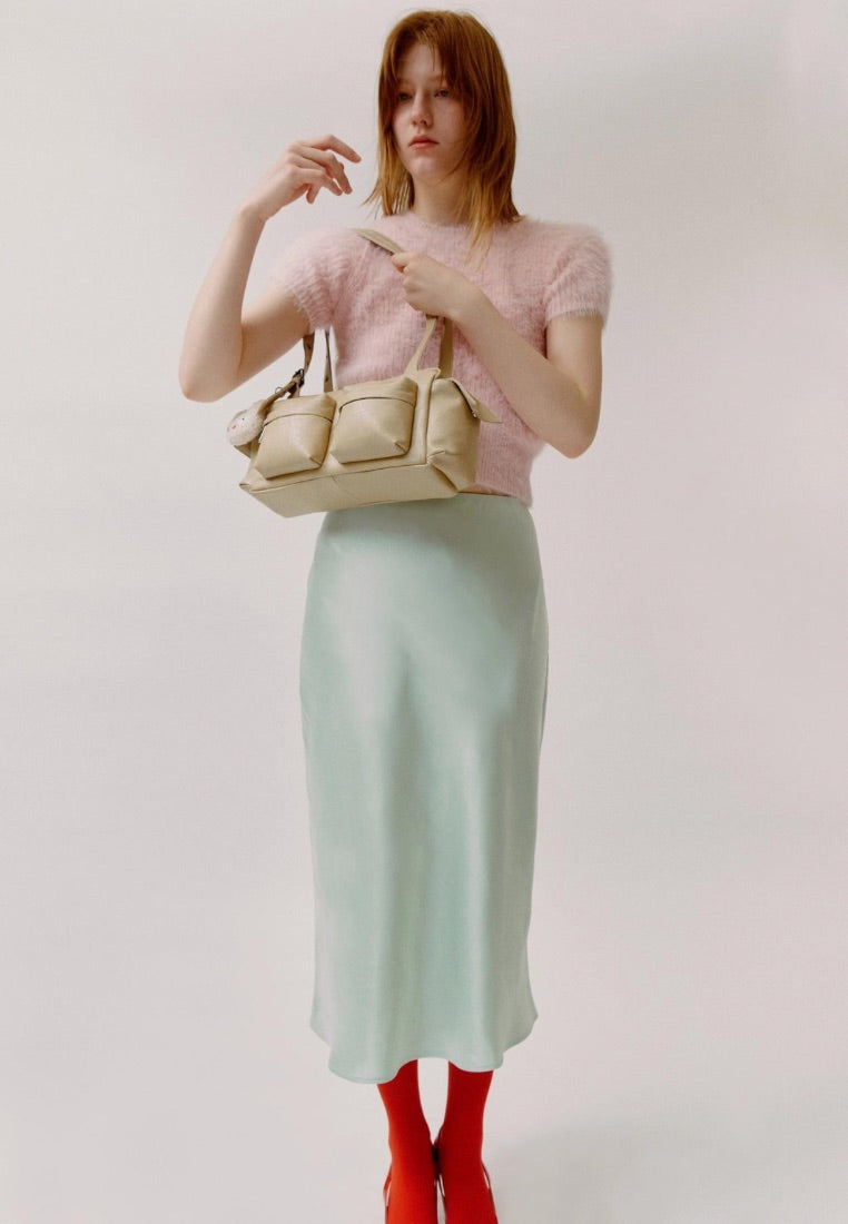 Pocket Utility Bag M Nappa Milktea