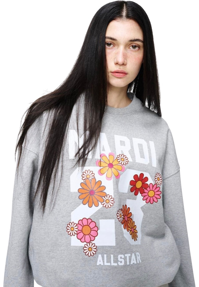 Sweatshirt Numero 23 Grey White
