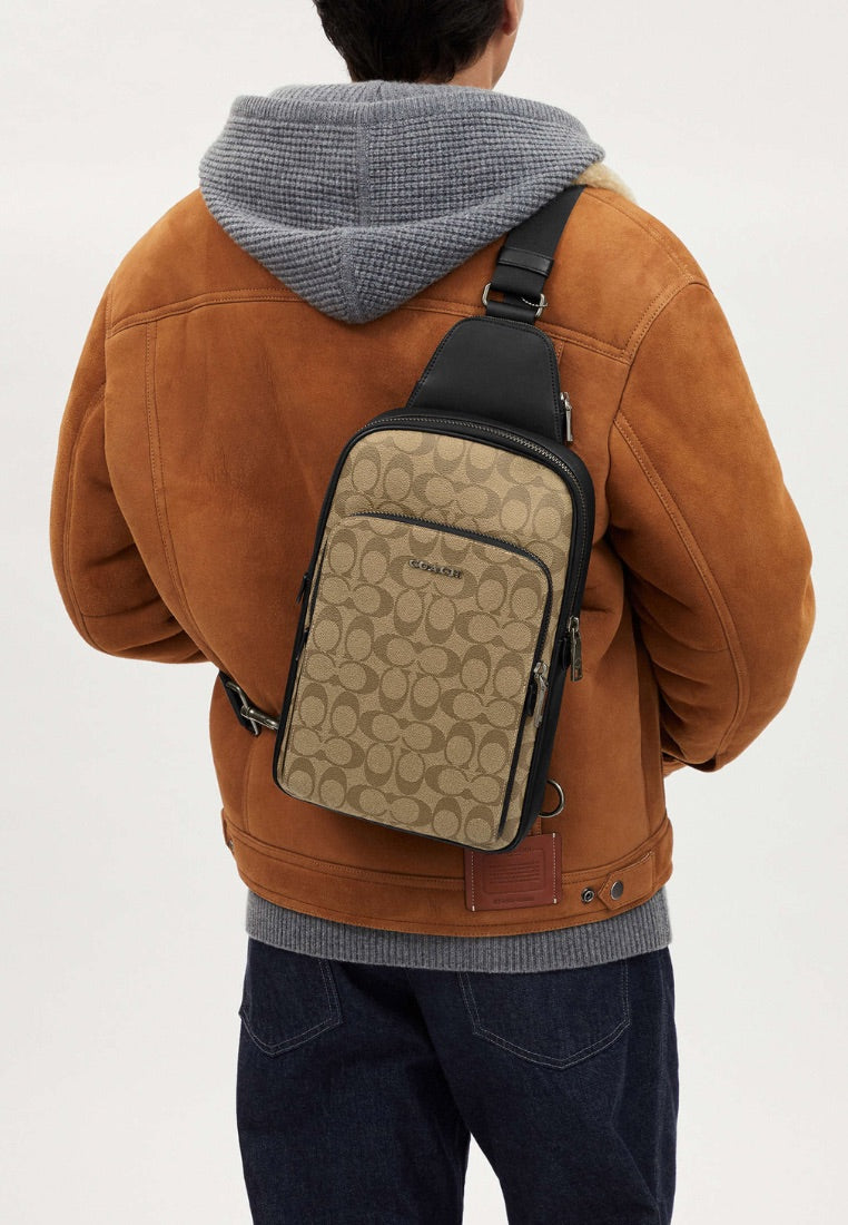 Ethan Pack In Signature Canvas Khaki