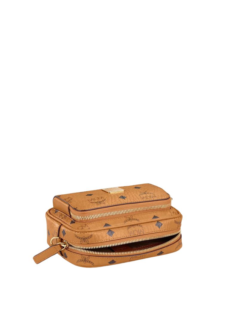 X-Mini Aren Crossbody in Visetos Cognac