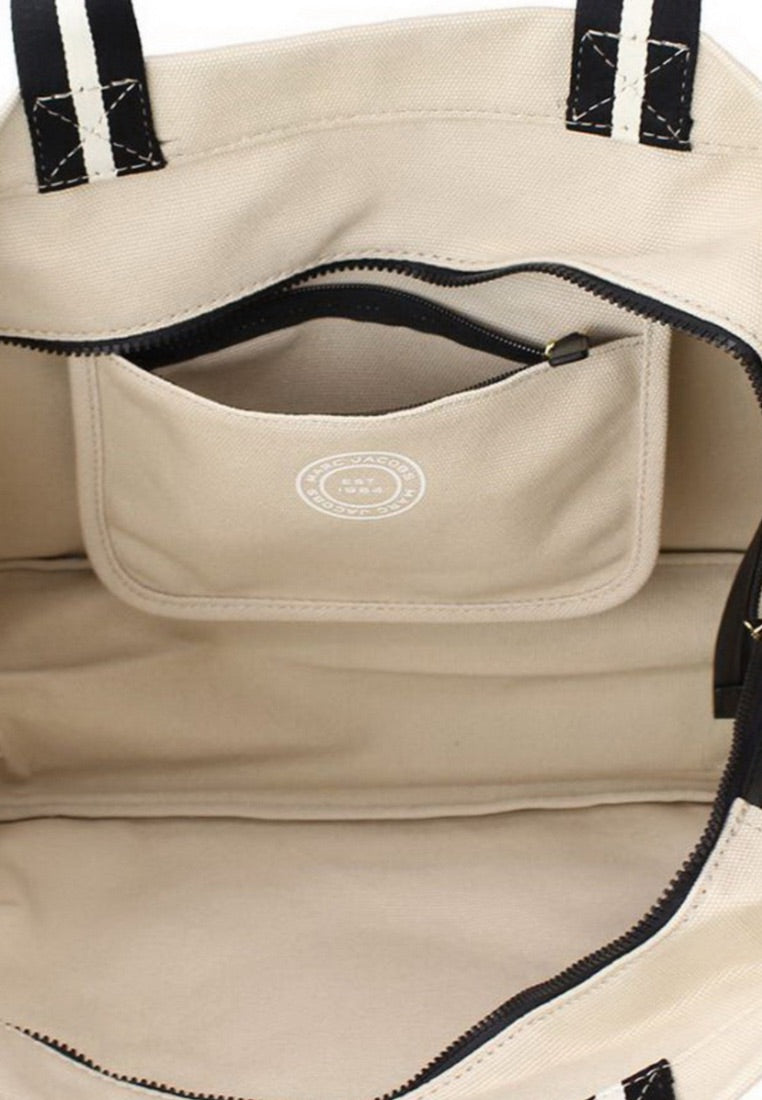 Signet Canvas Tote Large Beige