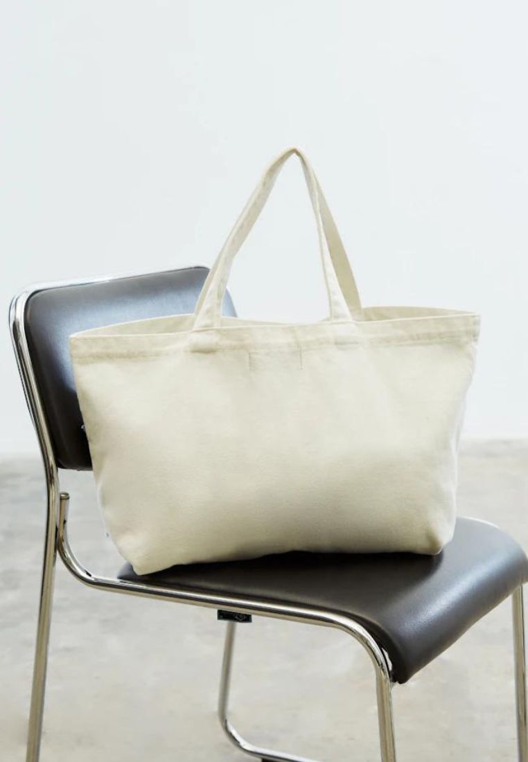 Denim Tote Bag White