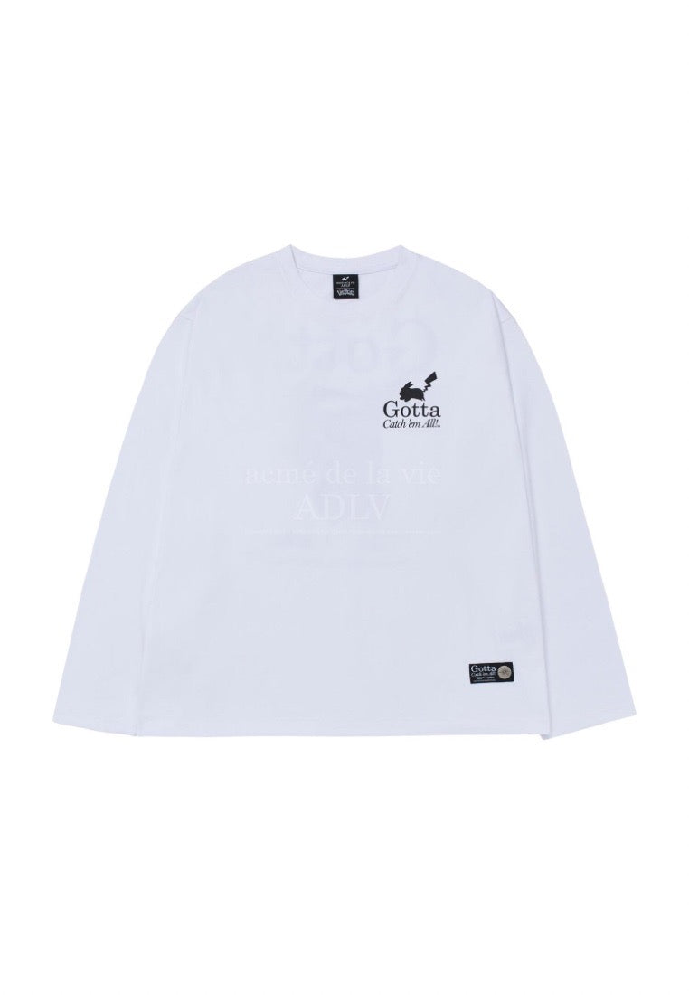 Pokémon GOTTA PIKACHU Long Sleeve T-Shirt White