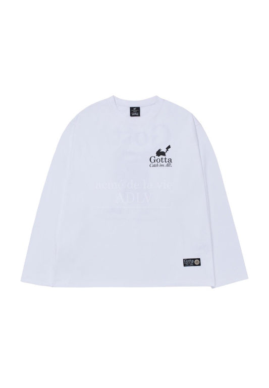 Pokémon GOTTA PIKACHU Long Sleeve T-Shirt White