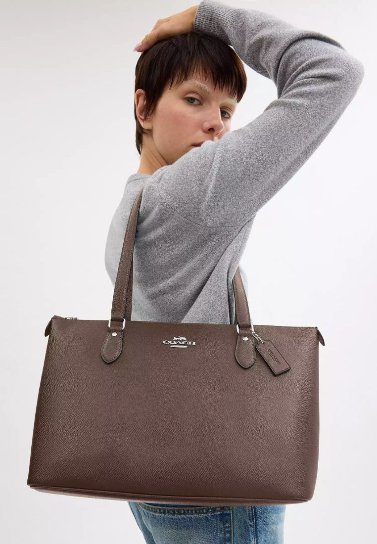 Gallery Tote Bag Gold Dark Stone