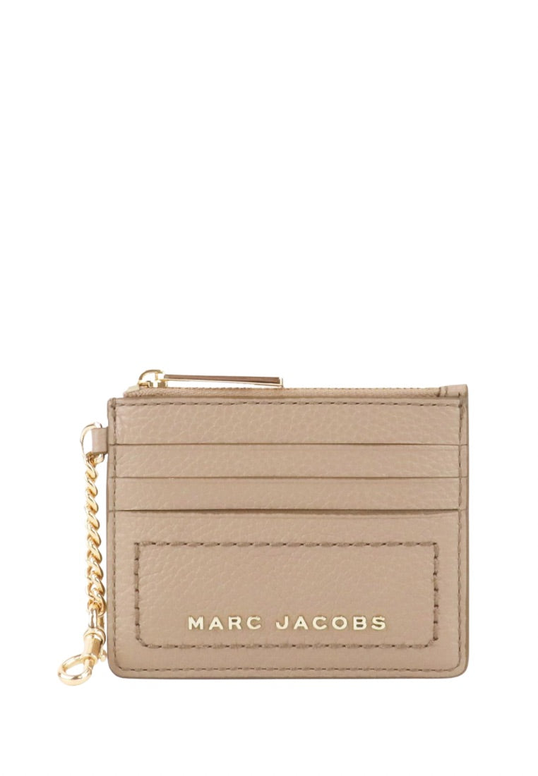 Card Case with Clip Greige