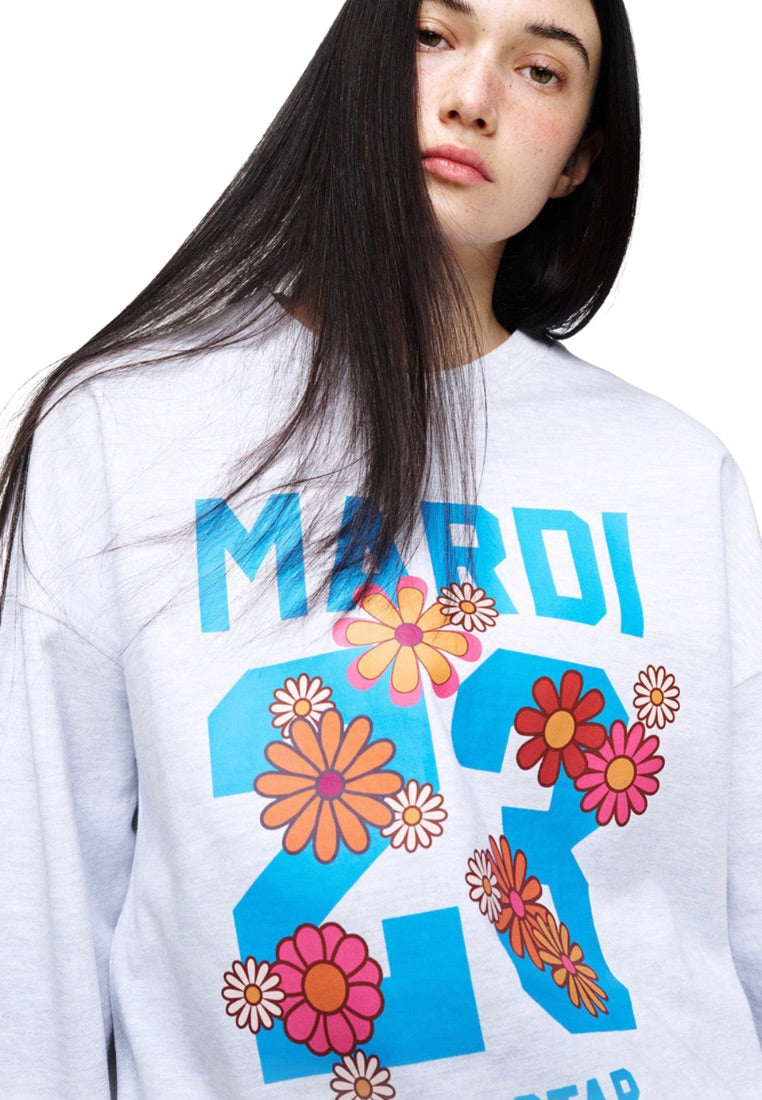 Sweatshirt Numero 23 Heather Sky