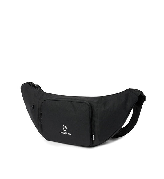 Radog Logo Big Flat Hip Sack Black