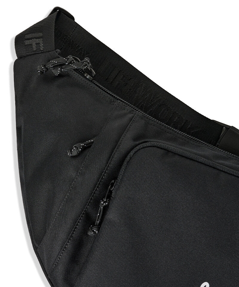 Radog Logo Big Flat Hip Sack Black