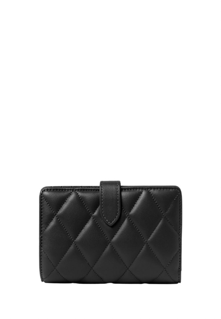 Carey Medium Compartment Bifold Wallet Black