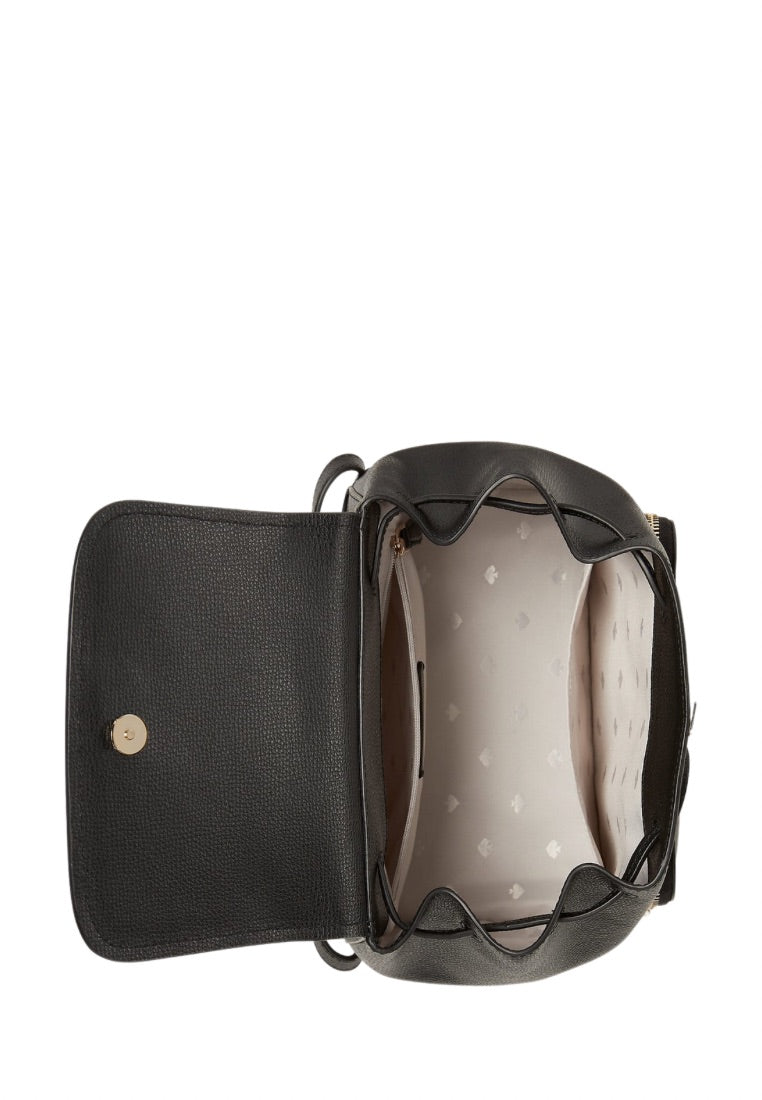 Darcy Flap Backpack Black