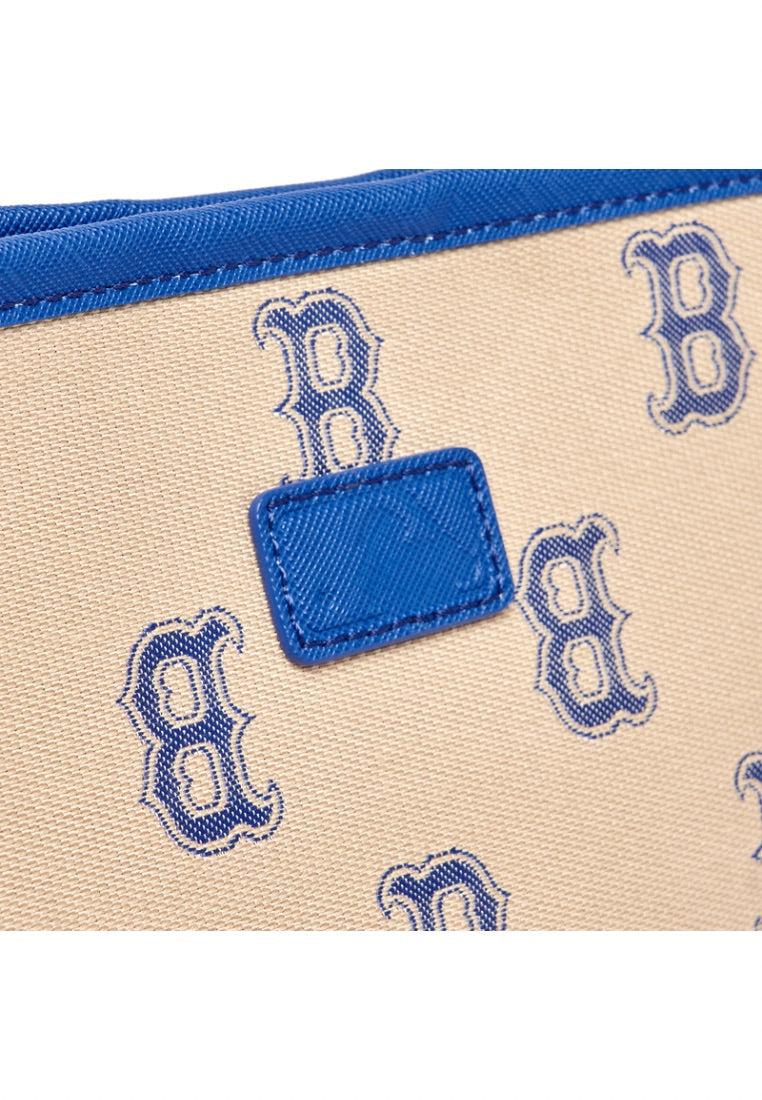 Big Classic MONOGRAM Jacquard New Bucket Bag Boston Red Sox Light Sand