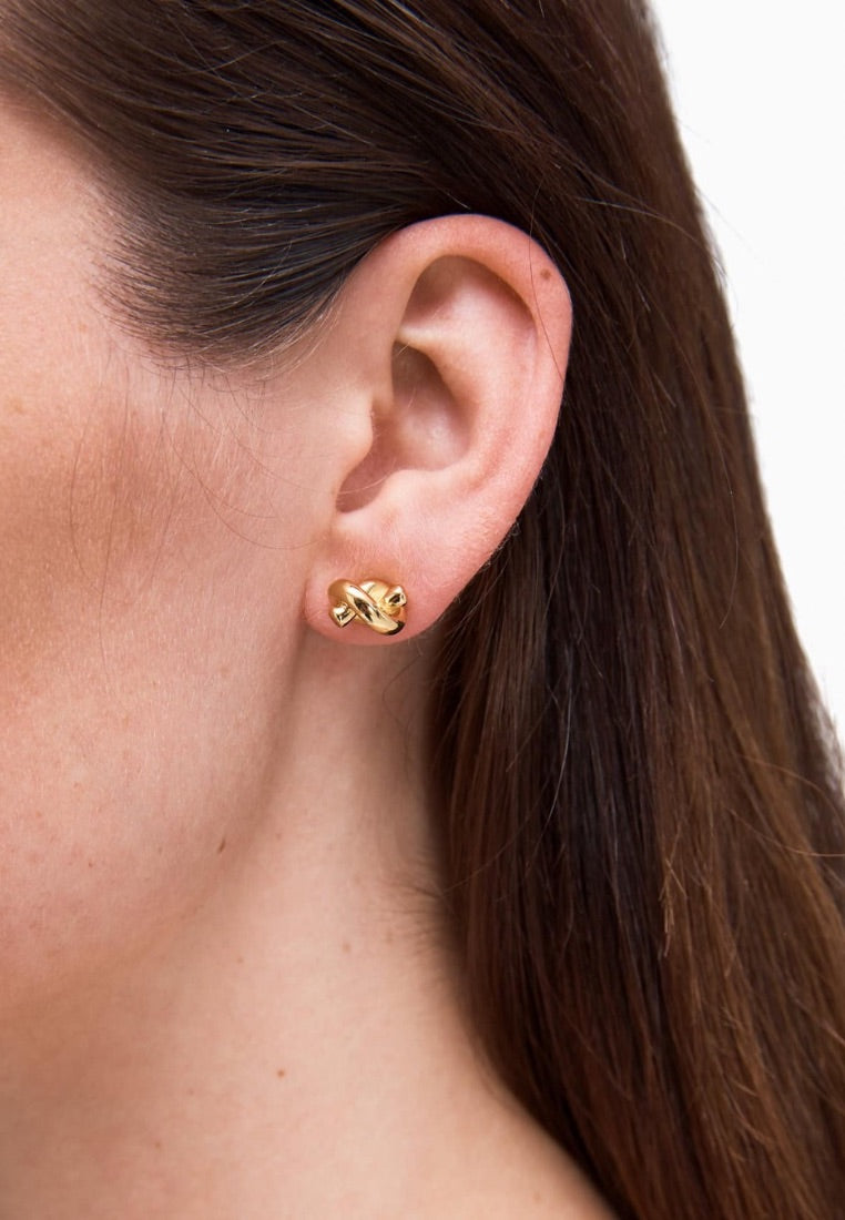 Sailor's Knot Studs Gold