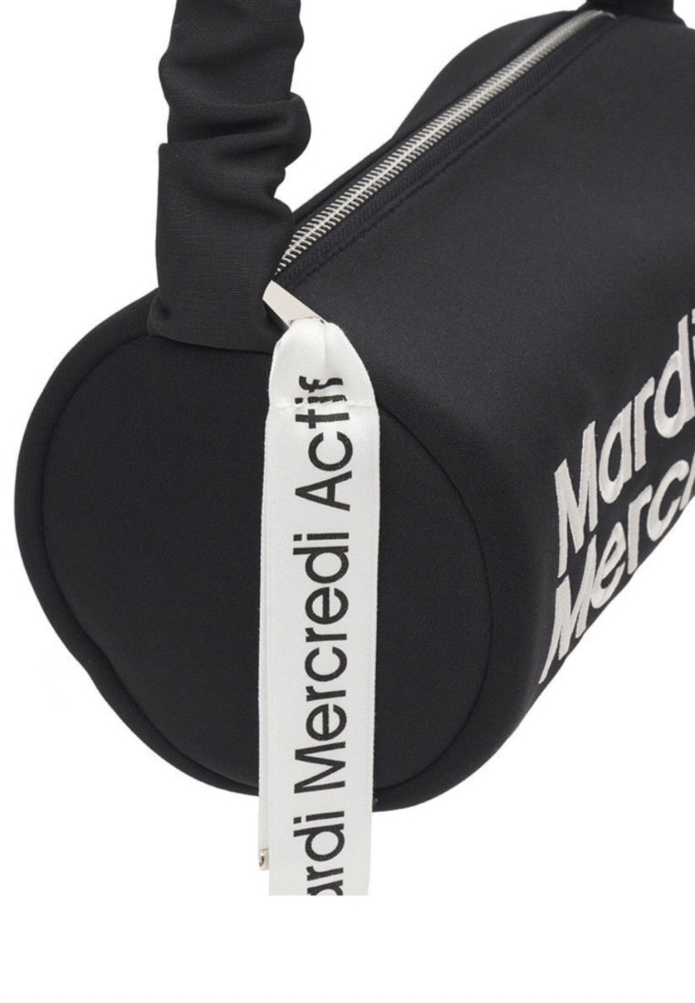 Neoprene Shoulder Bag Cylinder Black