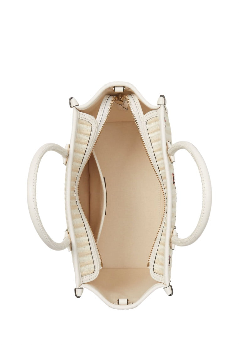 Ella Small Ladybug Tote Bag Natural Multi