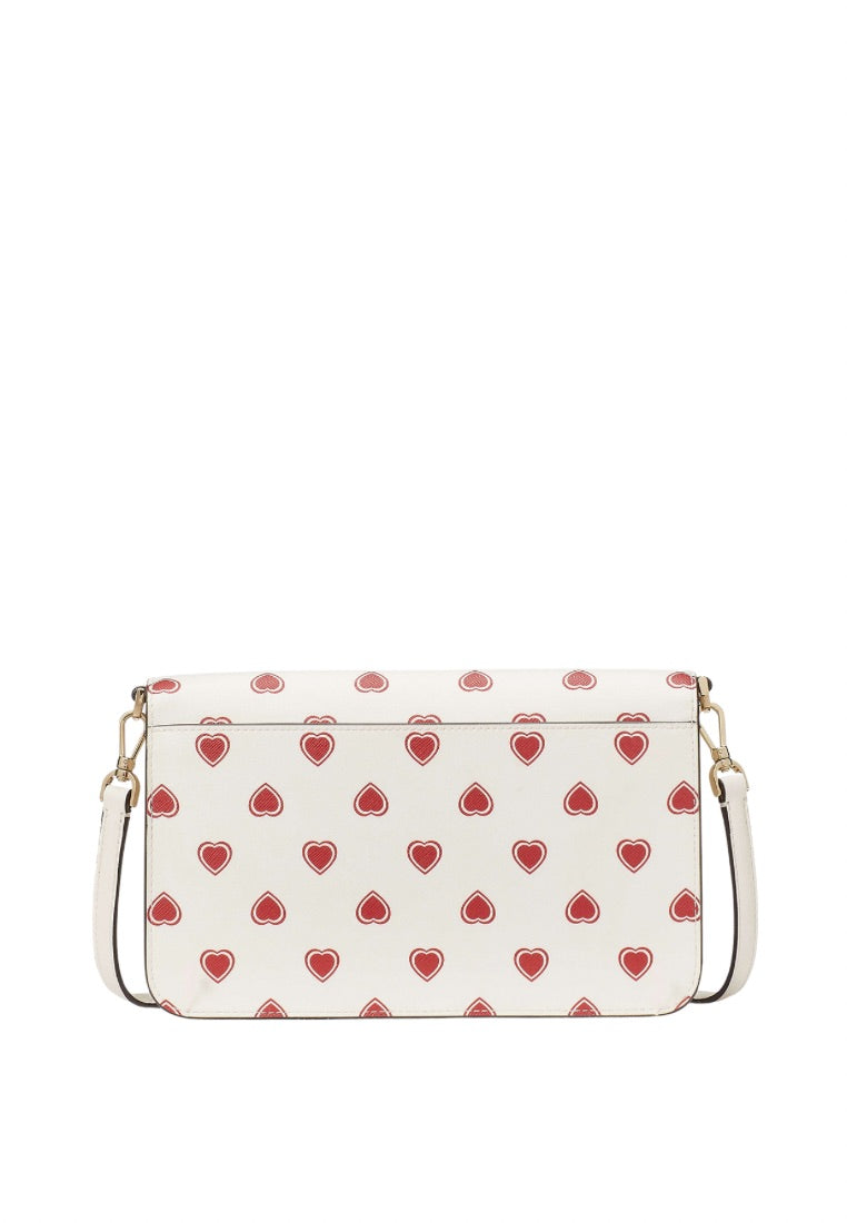 Madison Heartfelt Geo Flap Crossbody Cream Multi