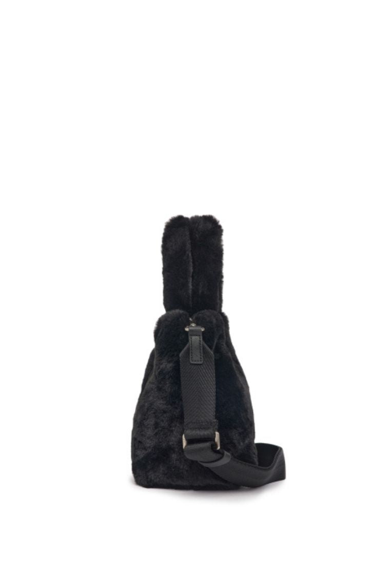 Basic Fur Fleece Tote Bag NEW YORK YANKEES black