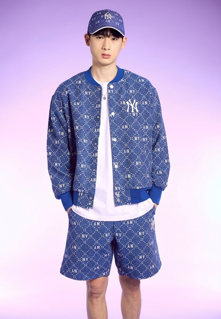 Denim Dia MONOGRAM Structured Ball Cap NEW YORK YANKEES navy