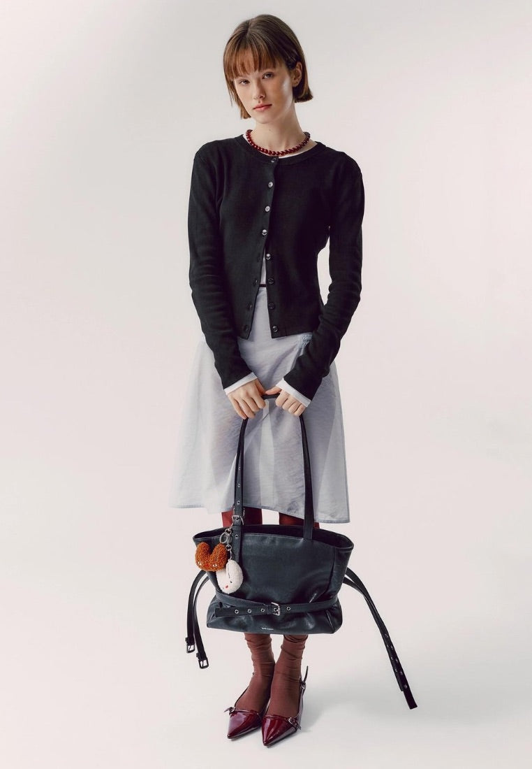 Trio Belt Corset Bag M Nappa Matt Black