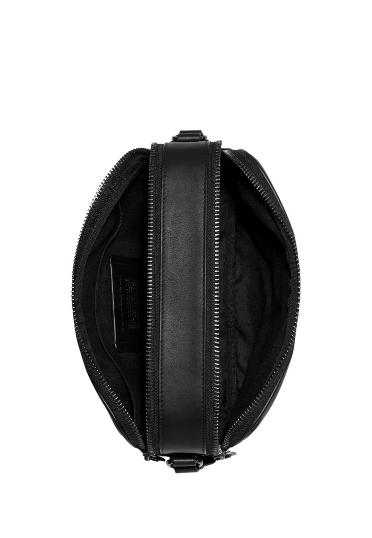 Graham Crossbody In Signature Canvas Charcoal Black