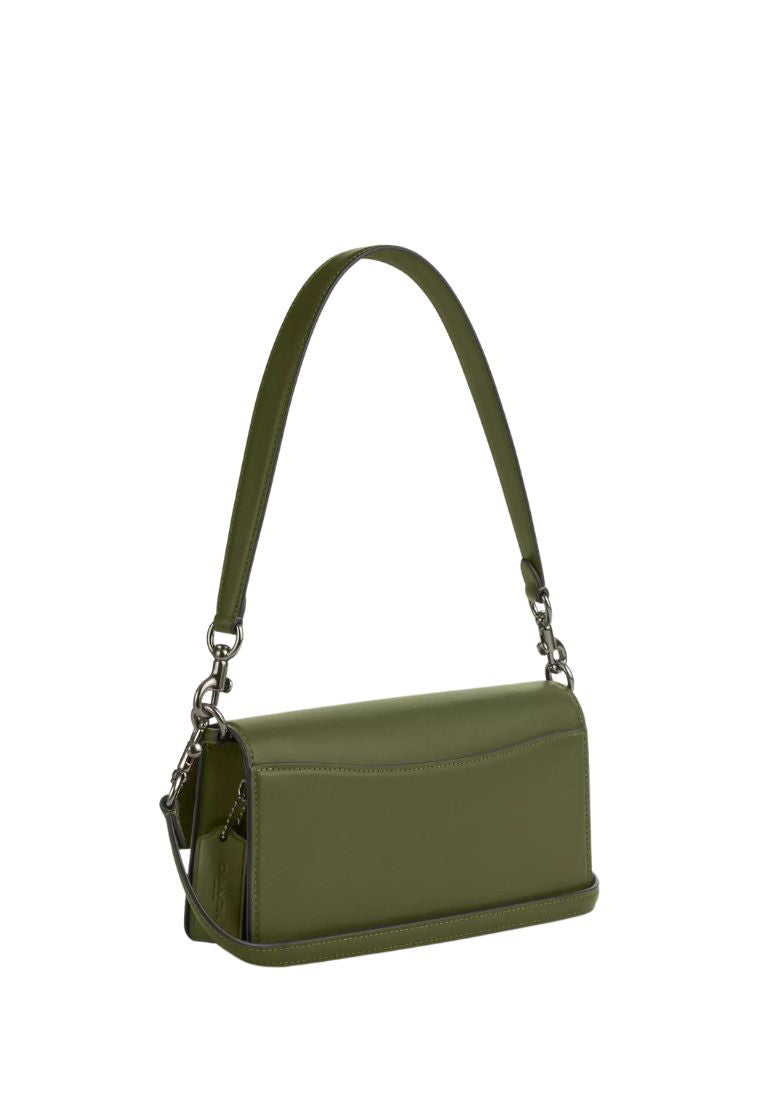 Eliza Flap Crossbody With Leather Covered Closure Military Green