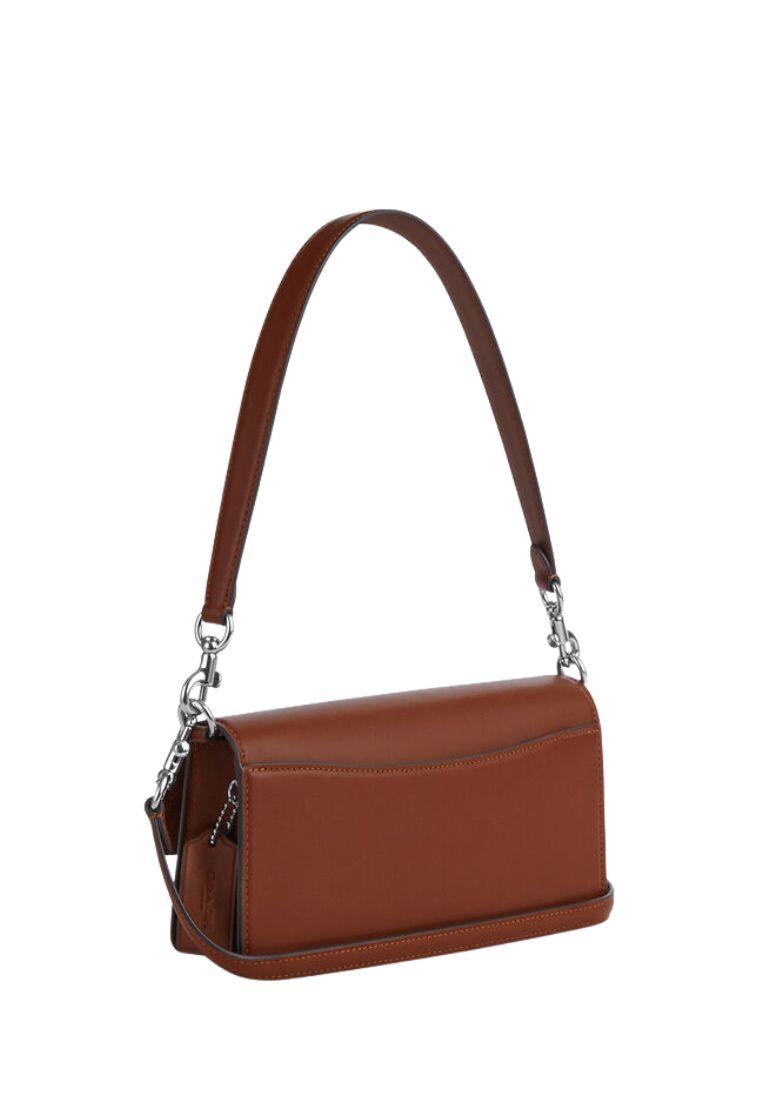 Eliza Flap Crossbody With Leather Covered Closure Redwood