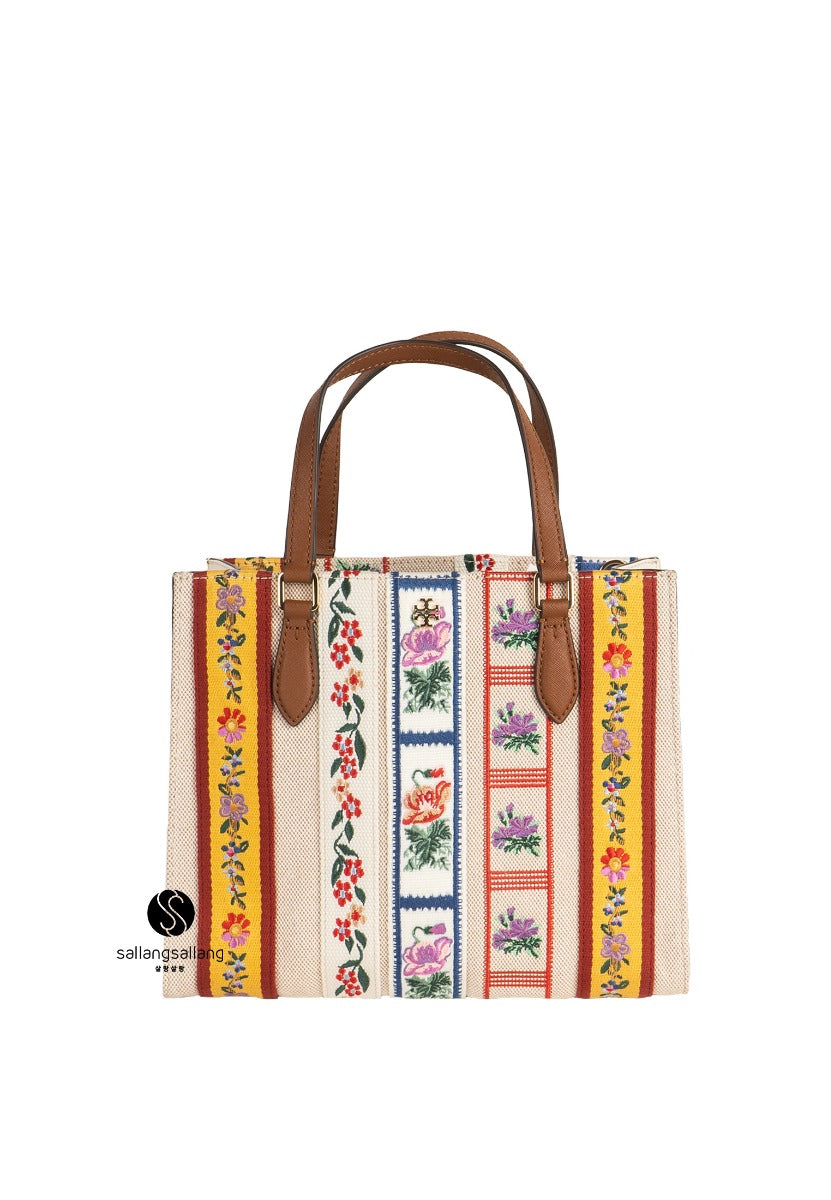 EMERSON Patchwork Structured WORK Satchel NATURAL / NEW IVORY / 285