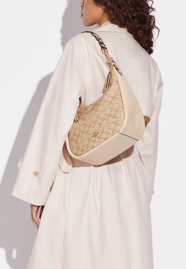 Jules Hobo In Signature Canvas Ivory Multi