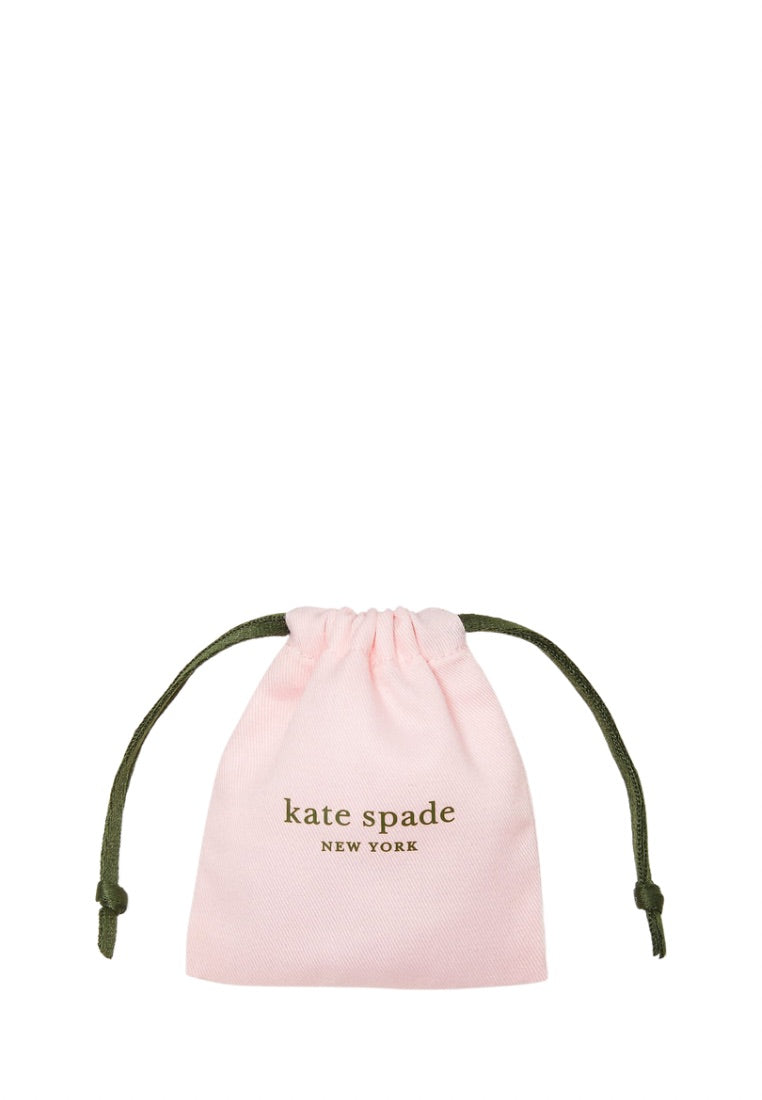 Yours Truly Pave Heart Studs Rose Gold