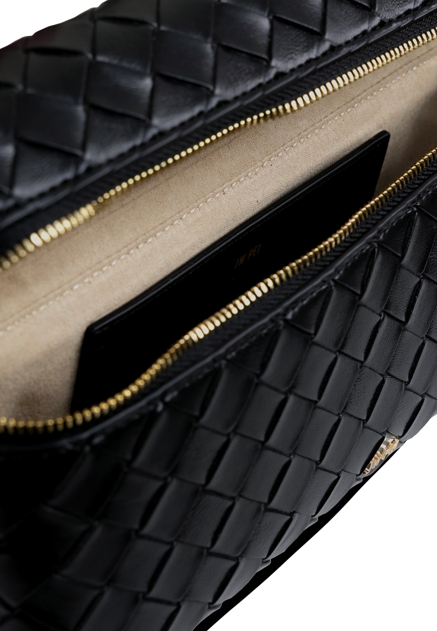 Thea Weave Texture Top Handle Bag - Black