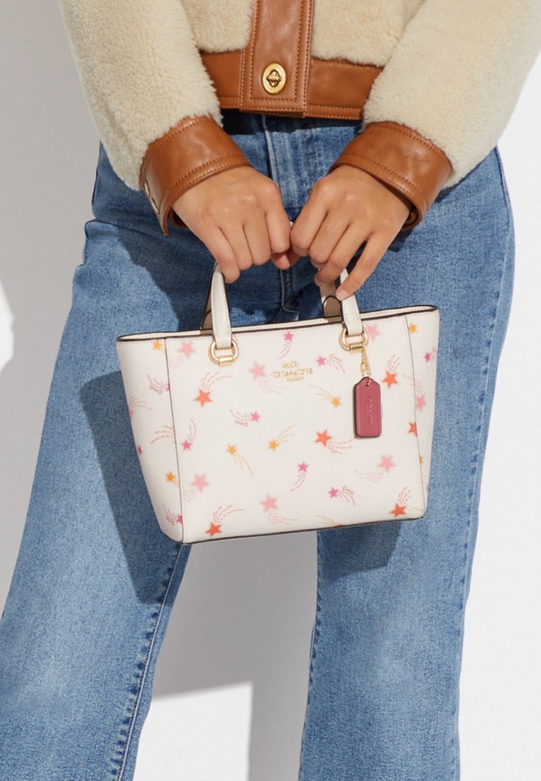 Alice Satchel With Shooting Star Print Chalk Multi