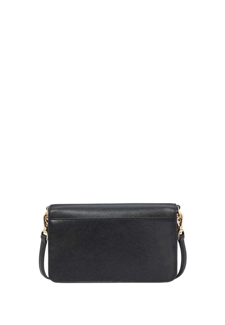 Madison Small Flap Crossbody Black