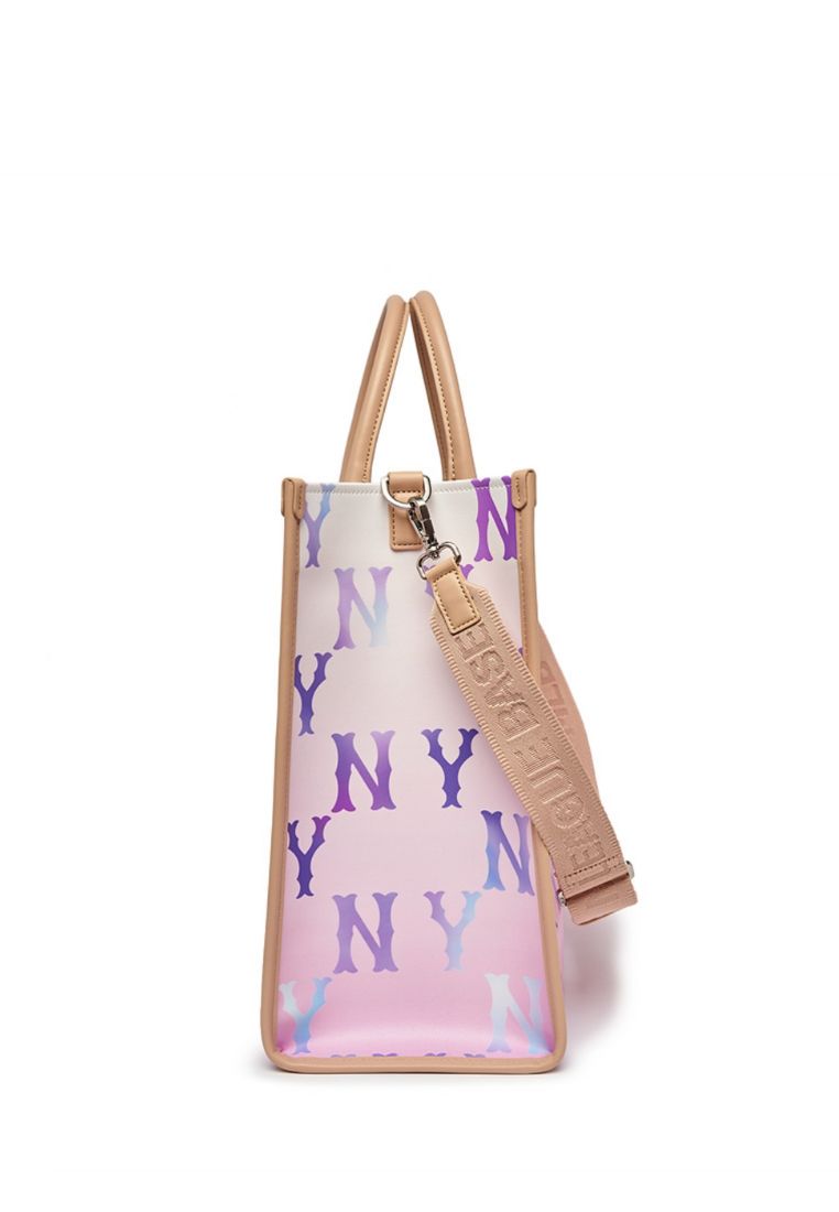 Gradation MONOGRAM Coated Canvas L-Tote Bag NEW YORK YANKEES violet